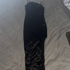 Chic Asymmetrical Black Dress